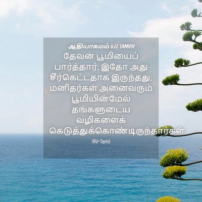 Picture 04 - ஆதியாகமம் 6:12 TAMIRV - தேவன் பூமியைப் - Bible Verse Picture