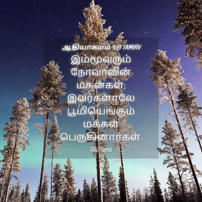 Picture 04 - ஆதியாகமம் 9:19 TAMIRV - இம்மூவரும் - Bible Verse Picture