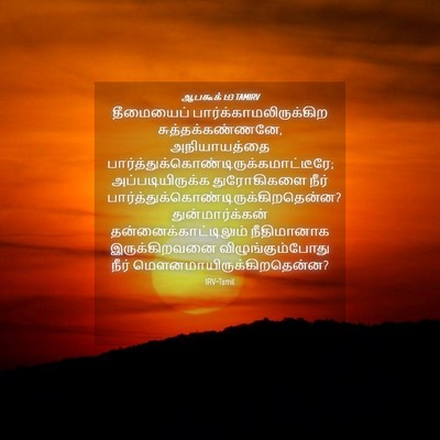 Picture 04 - ஆபகூக் 1:13 TAMIRV - தீமையைப் - Bible Verse Picture