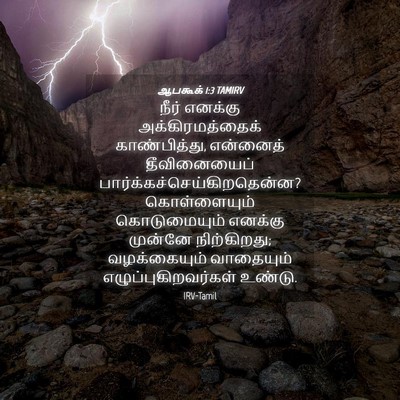 Picture 04 - ஆபகூக் 1:3 TAMIRV - நீர் எனக்கு - Bible Verse Picture
