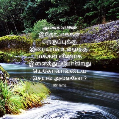 Picture 04 - ஆபகூக் 2:13 TAMIRV - இதோ, மக்கள் - Bible Verse Picture