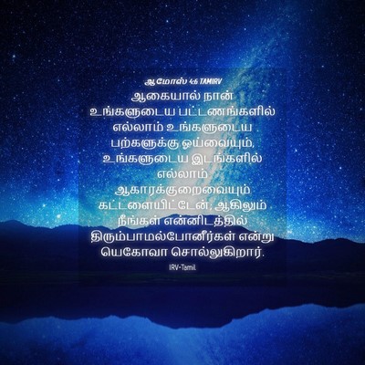 Picture 04 - ஆமோஸ் 4:6 TAMIRV - ஆகையால் நான் - Bible Verse Picture