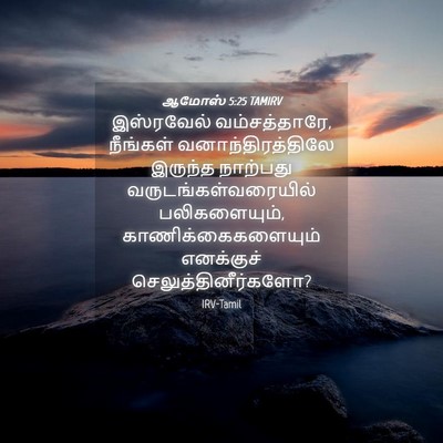 Picture 04 - ஆமோஸ் 5:25 TAMIRV - இஸ்ரவேல் - Bible Verse Picture