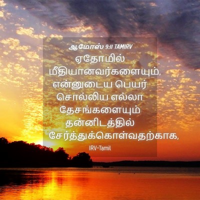 Picture 04 - ஆமோஸ் 9:11 TAMIRV - ஏதோமில் - Bible Verse Picture