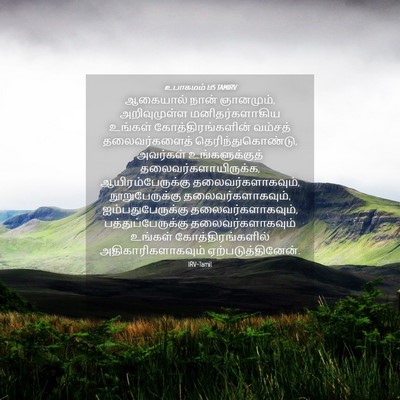 Picture 04 - உபாகமம் 1:15 TAMIRV - ஆகையால் நான் - Bible Verse Picture