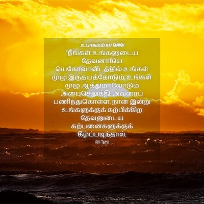 Picture 04 - உபாகமம் 11:13 TAMIRV - “நீங்கள் - Bible Verse Picture