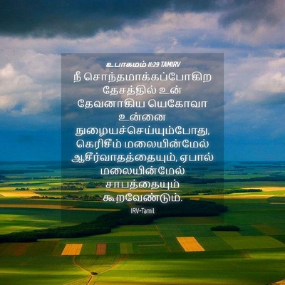Picture 04 - உபாகமம் 11:29 TAMIRV - நீ - Bible Verse Picture