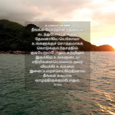 Picture 04 - உபாகமம் 12:10 TAMIRV - நீங்கள் யோர்தான் - Bible Verse Picture