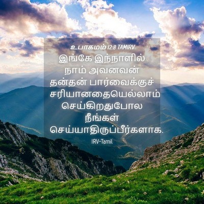 Picture 04 - உபாகமம் 12:8 TAMIRV - இங்கே இந்நாளில் - Bible Verse Picture