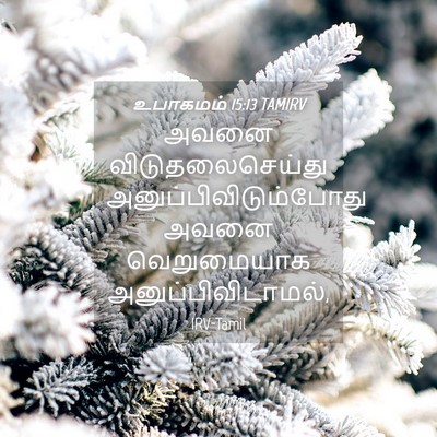 Picture 04 - உபாகமம் 15:13 TAMIRV - அவனை - Bible Verse Picture