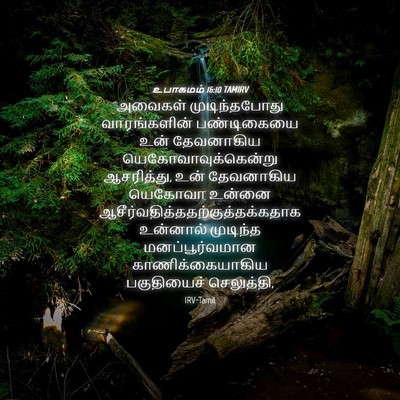 Picture 04 - உபாகமம் 16:10 TAMIRV - அவைகள் - Bible Verse Picture