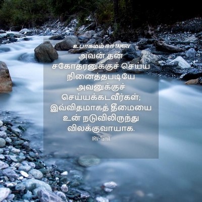 Picture 04 - உபாகமம் 19:19 TAMIRV - அவன் தன் - Bible Verse Picture