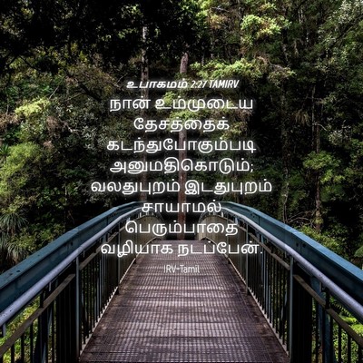 Picture 04 - உபாகமம் 2:27 TAMIRV - நான் உம்முடைய - Bible Verse Picture