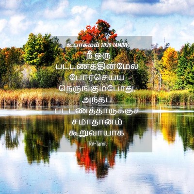 Picture 04 - உபாகமம் 20:10 TAMIRV - “நீ ஒரு - Bible Verse Picture