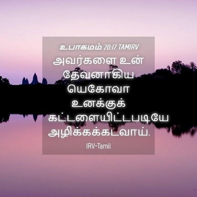 Picture 04 - உபாகமம் 20:17 TAMIRV - அவர்களை உன் - Bible Verse Picture