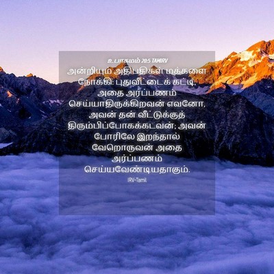 Picture 04 - உபாகமம் 20:5 TAMIRV - அன்றியும் - Bible Verse Picture