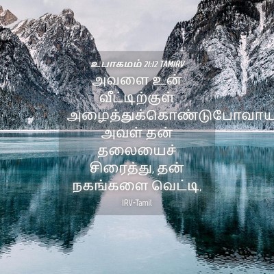 Picture 04 - உபாகமம் 21:12 TAMIRV - அவளை உன் - Bible Verse Picture
