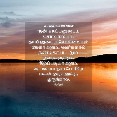 Picture 04 - உபாகமம் 21:18 TAMIRV - “தன் தகப்பனுடைய - Bible Verse Picture