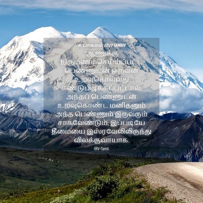 Picture 04 - உபாகமம் 22:22 TAMIRV - “ஆணுக்கு - Bible Verse Picture