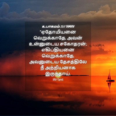Picture 04 - உபாகமம் 23:7 TAMIRV - “ஏதோமியனை - Bible Verse Picture