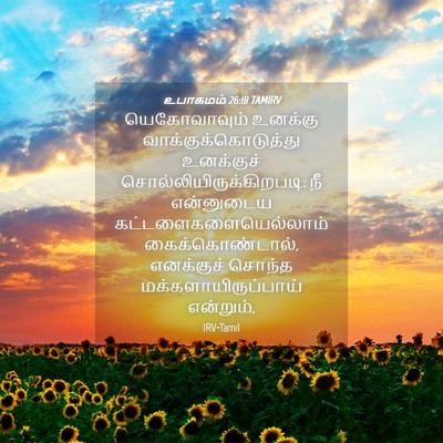 Picture 04 - உபாகமம் 26:18 TAMIRV - யெகோவாவும் உனக்கு - Bible Verse Picture