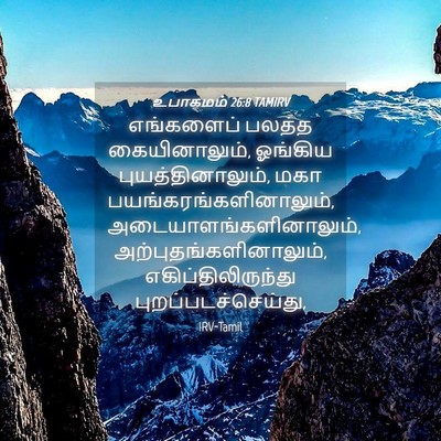 Picture 04 - உபாகமம் 26:8 TAMIRV - எங்களைப் பலத்த - Bible Verse Picture