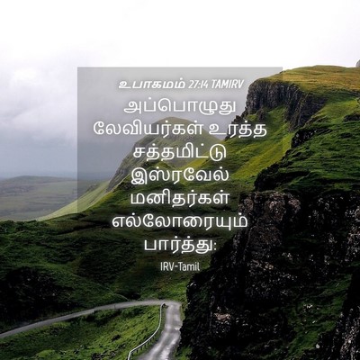Picture 04 - உபாகமம் 27:14 TAMIRV - அப்பொழுது - Bible Verse Picture