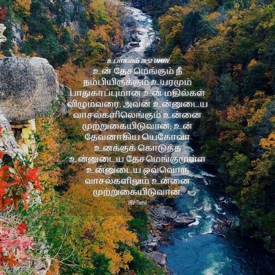 Picture 04 - உபாகமம் 28:52 TAMIRV - உன் தேசமெங்கும் - Bible Verse Picture