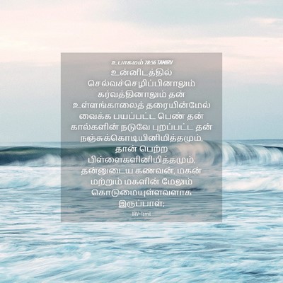 Picture 04 - உபாகமம் 28:56 TAMIRV - உன்னிடத்தில் - Bible Verse Picture