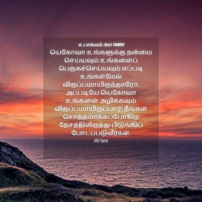 Picture 04 - உபாகமம் 28:63 TAMIRV - யெகோவா உங்களுக்கு - Bible Verse Picture