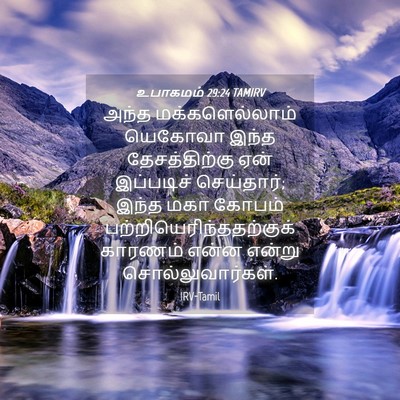 Picture 04 - உபாகமம் 29:24 TAMIRV - அந்த மக்களெல்லாம் - Bible Verse Picture