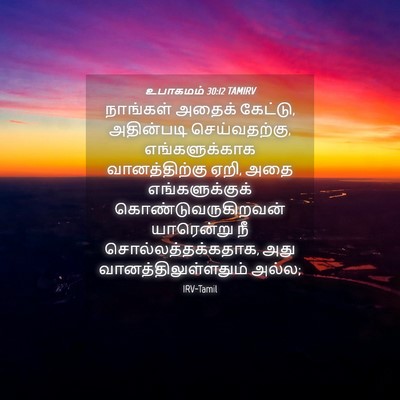 Picture 04 - உபாகமம் 30:12 TAMIRV - நாங்கள் அதைக் - Bible Verse Picture