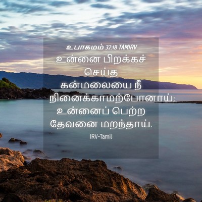Picture 04 - உபாகமம் 32:18 TAMIRV - உன்னை பிறக்கச் - Bible Verse Picture