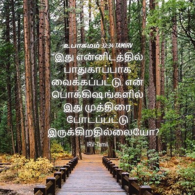 Picture 04 - உபாகமம் 32:34 TAMIRV - “இது என்னிடத்தில் - Bible Verse Picture