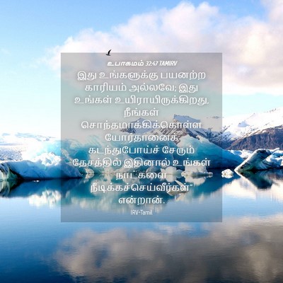 Picture 04 - உபாகமம் 32:47 TAMIRV - இது உங்களுக்கு - Bible Verse Picture