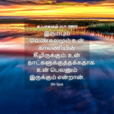 Picture 04 - உபாகமம் 33:25 TAMIRV - இரும்பும் - Bible Verse Picture