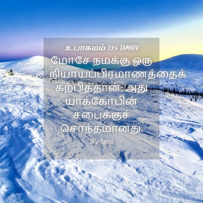 Picture 04 - உபாகமம் 33:4 TAMIRV - மோசே நமக்கு ஒரு - Bible Verse Picture