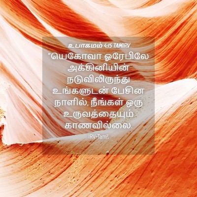 Picture 04 - உபாகமம் 4:15 TAMIRV - “யெகோவா ஓரேபிலே - Bible Verse Picture
