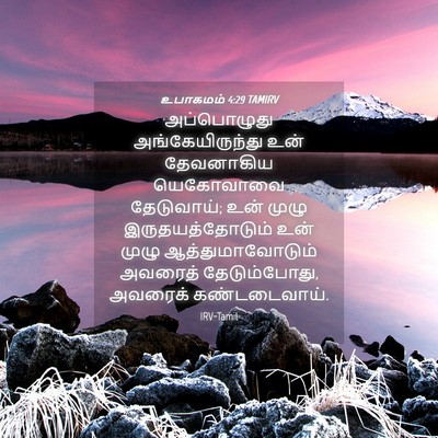Picture 04 - உபாகமம் 4:29 TAMIRV - அப்பொழுது - Bible Verse Picture