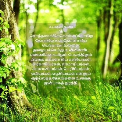 Picture 04 - உபாகமம் 7:1 TAMIRV - “நீ - Bible Verse Picture
