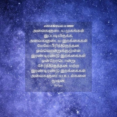 Picture 04 - எசேக்கியேல் 1:11 TAMIRV - அவைகளுடைய - Bible Verse Picture