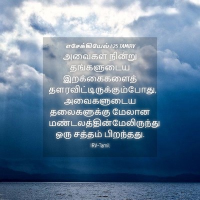 Picture 04 - எசேக்கியேல் 1:25 TAMIRV - அவைகள் நின்று - Bible Verse Picture