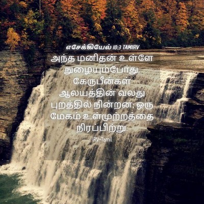 Picture 04 - எசேக்கியேல் 10:3 TAMIRV - அந்த மனிதன் உள்ளே - Bible Verse Picture