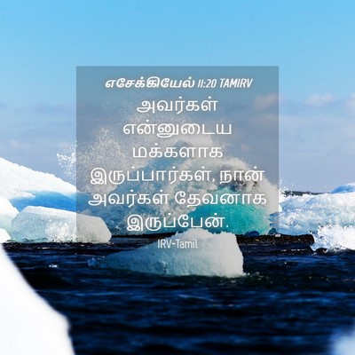 Picture 04 - எசேக்கியேல் 11:20 TAMIRV - அவர்கள் என்னுடைய - Bible Verse Picture