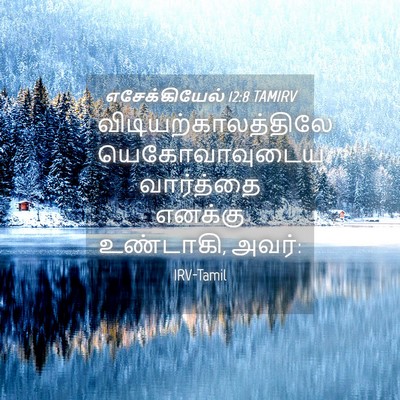 Picture 04 - எசேக்கியேல் 12:8 TAMIRV - விடியற்காலத்திலே - Bible Verse Picture