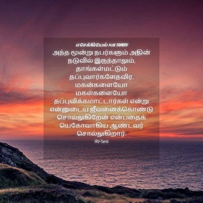 Picture 04 - எசேக்கியேல் 14:18 TAMIRV - அந்த மூன்று - Bible Verse Picture