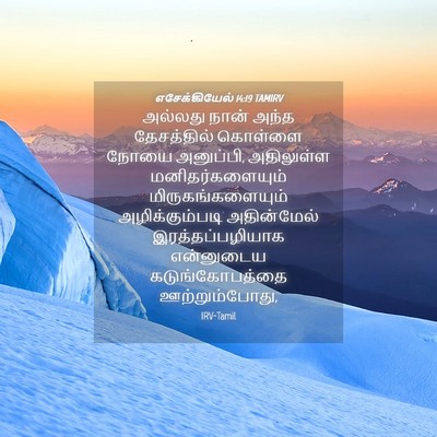 Picture 04 - எசேக்கியேல் 14:19 TAMIRV - அல்லது நான் அந்த - Bible Verse Picture