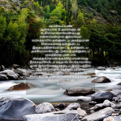Picture 04 - எசேக்கியேல் 14:4 TAMIRV - ஆகையால், நீ - Bible Verse Picture