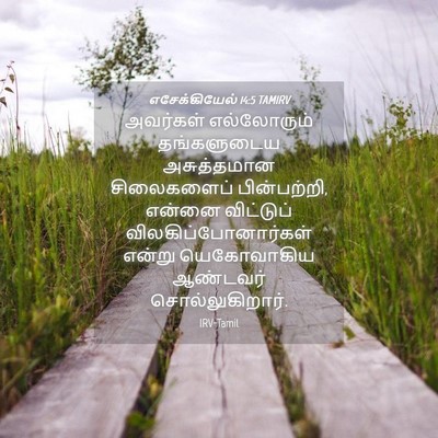 Picture 04 - எசேக்கியேல் 14:5 TAMIRV - அவர்கள் எல்லோரும் - Bible Verse Picture