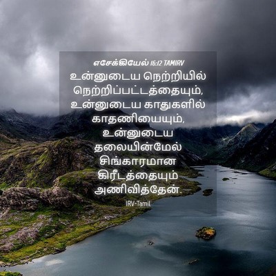 Picture 04 - எசேக்கியேல் 16:12 TAMIRV - உன்னுடைய - Bible Verse Picture